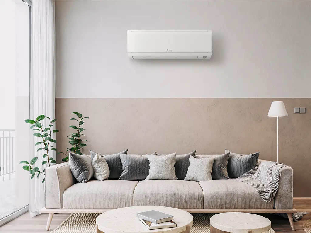 Lineup of mini split outdoor condenser units from several brands